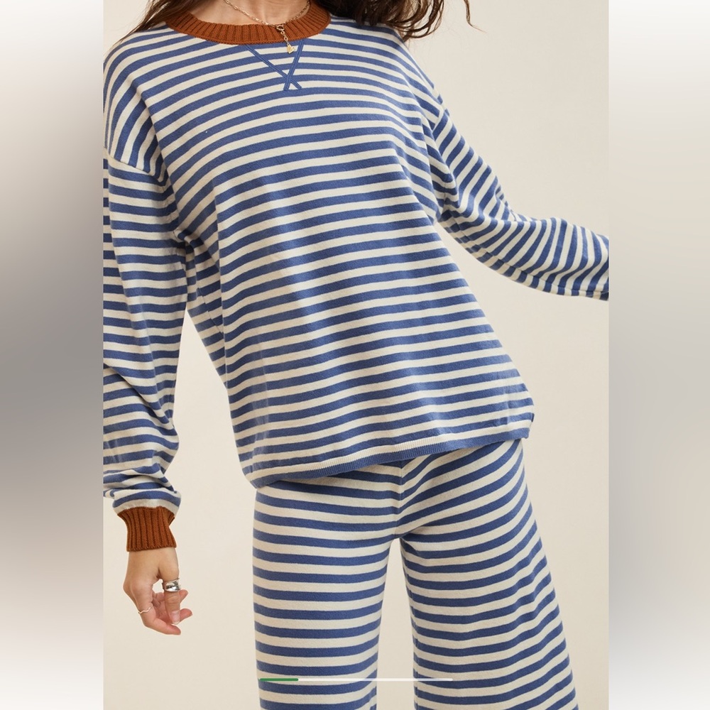 Aerie Striped Sunday Sweater Set